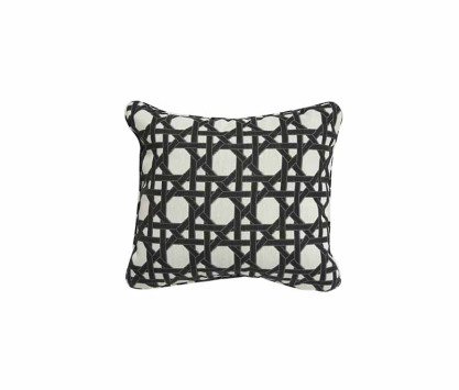 Coussin d'appoint cannage Noir