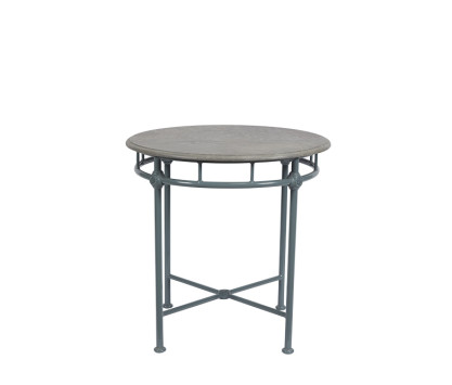 1800 Table bistrot - plateau marbre gris