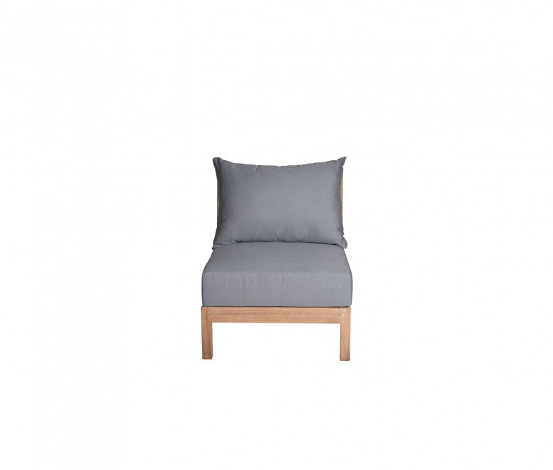 Canapé d'assise modulable - Exeter - Sunbrella Gris ardoise