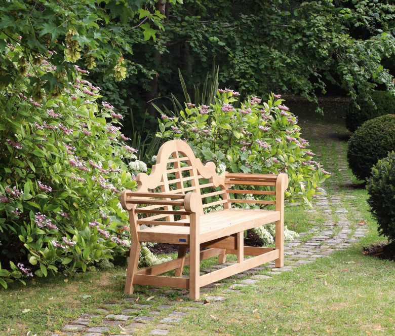 Banc de jardin en teck 195 cm