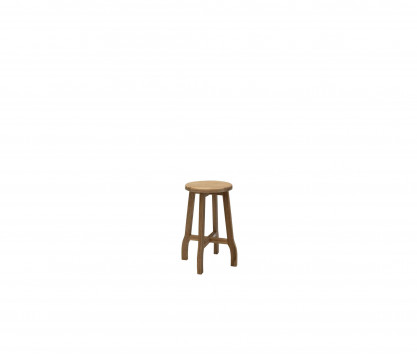 Tabouret en teck