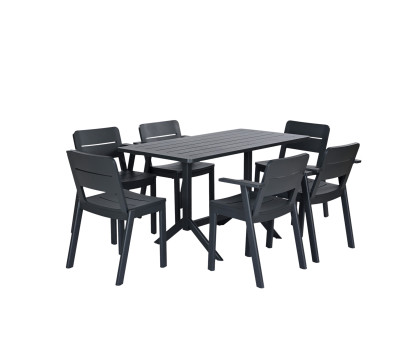 Table rectangulaire en aluminium 140 x 70 cm CLUBHOUSE Table rectangulaire en aluminium 140 x 70 cm CLUBHOUSE