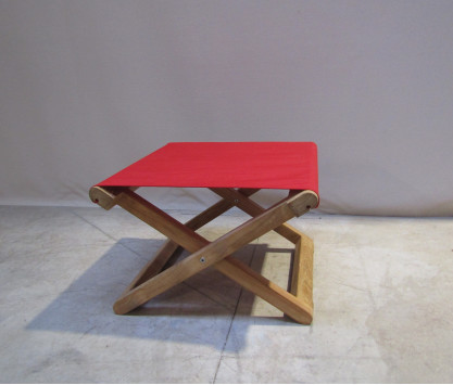 Repose-pieds Copacabana Sunbrella Rouge - MODELE EXPO