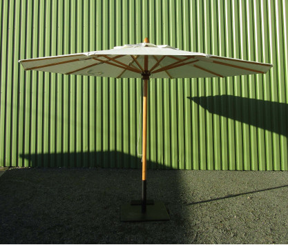 Parasol Roma rond 4m + support à roulettes - MODELE EXPO Parasol Roma rond 4m + support à roulettes - MODELE EXPO