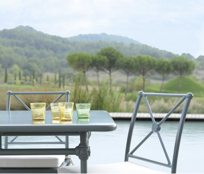 Chaise de jardin en aluminium - BLEU Chaise de jardin en aluminium - BLEU