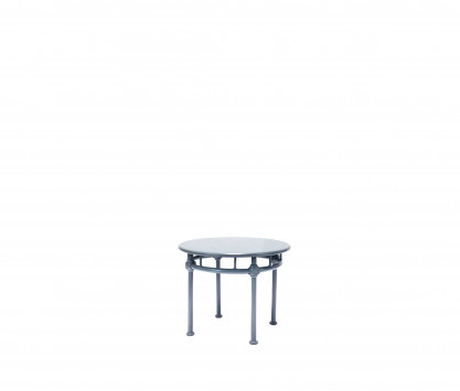 Table basse ronde de jardin en aluminium - BLEU
