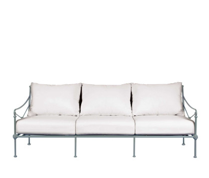 Salon de jardin en aluminium bleu - 5 places