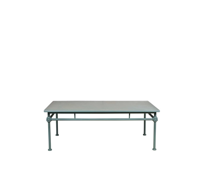Salon de jardin en aluminium bleu - 4 places