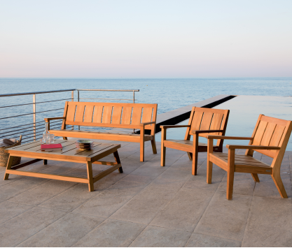 Salon de jardin en teck - 4 places