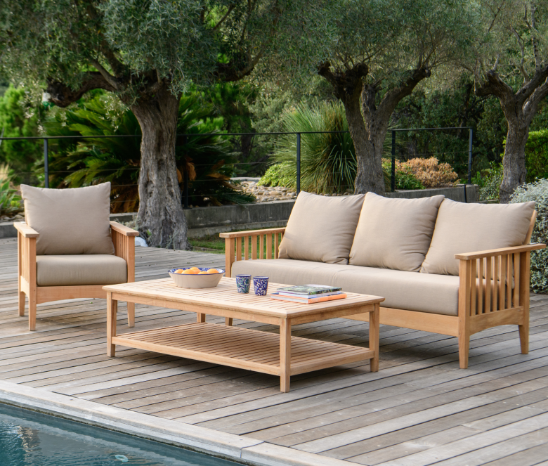 Salon de jardin en teck - 4 places