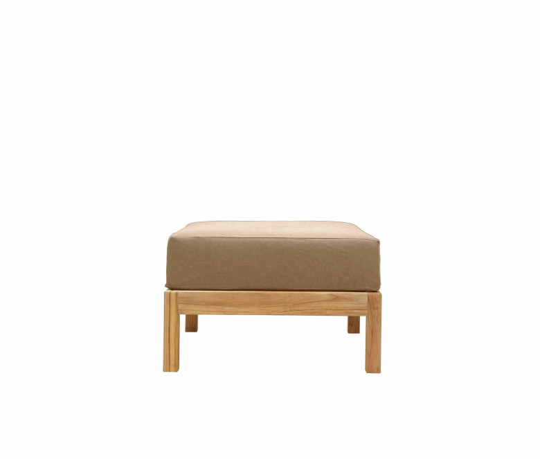 Salon de jardin modulable en teck - 6 places