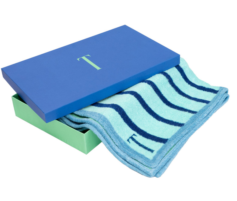 Drap de bain de Pierre Charpin (bleu)
