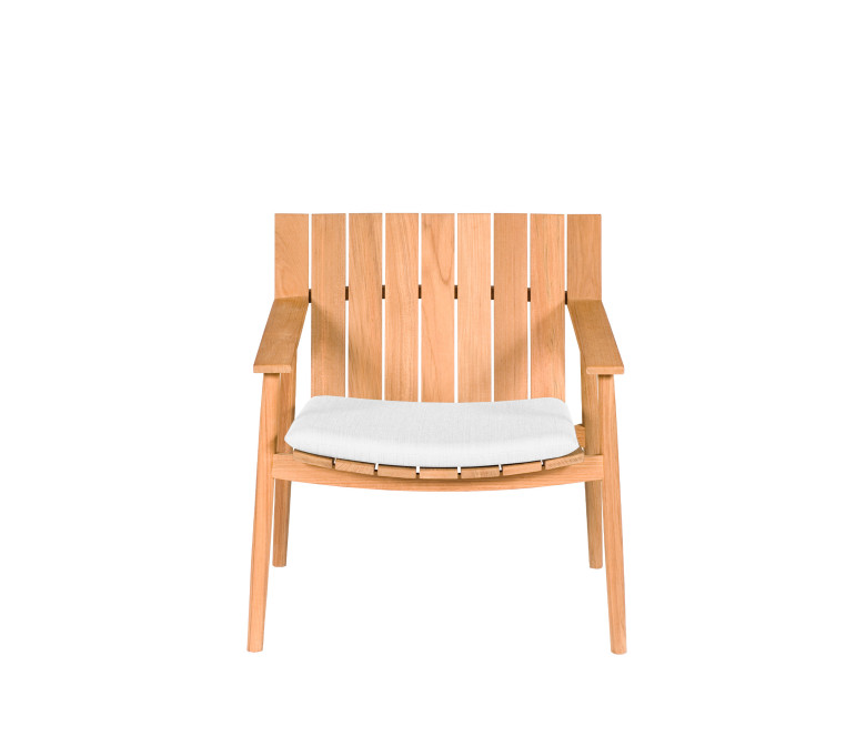 Fauteuil bas en teck