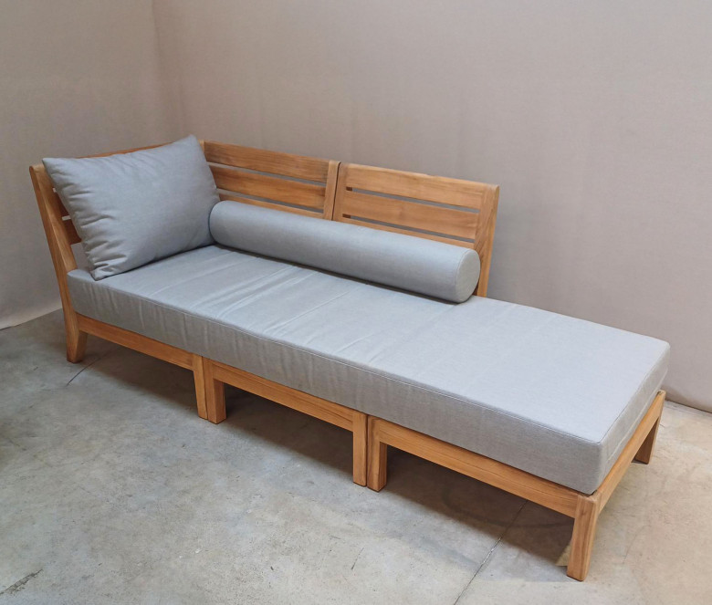 Méridienne en teck Exeter - MODELE EXPO