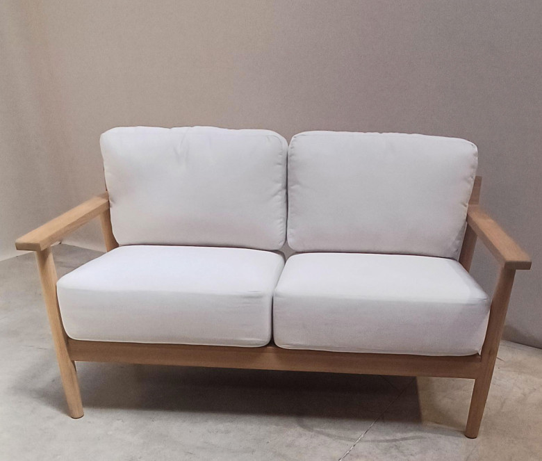 Canapé 2 places en teck Batten - MODELE EXPO