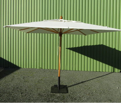 Parasol Roma carré 3x3m avec support roulettes - MODELE EXPO Parasol Roma carré 3x3m avec support roulettes - MODELE EXPO