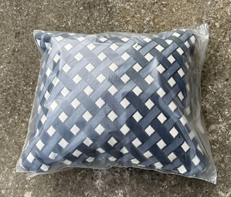 Coussin d'appoint Cannage Coral rouge