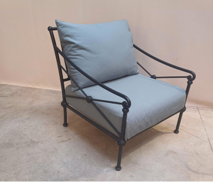 1800 FAUTEUIL BAS TISSU GRIS _ MODELE EXPO