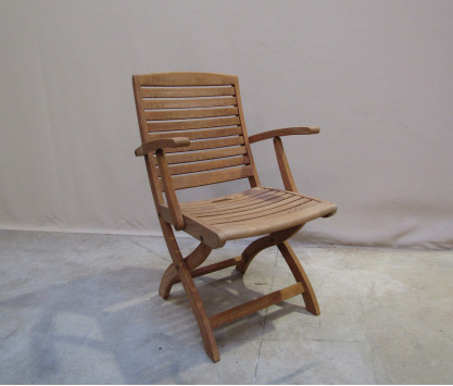 Fauteuil pliant en teck Preston ANCIEN MODELE - MODELE EXPO