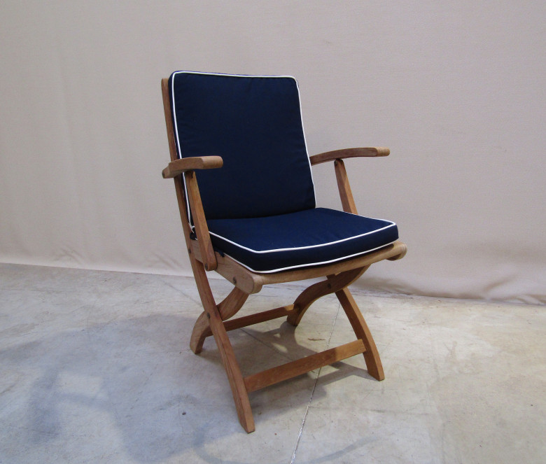 Fauteuil pliant en teck Preston ANCIEN MODELE - MODELE EXPO