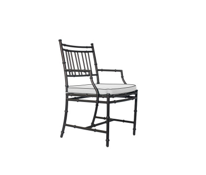 Fauteuil en aluminium noir - Bamboo