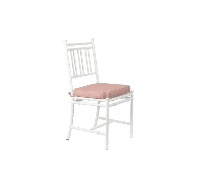 Chaise en aluminium blanc - Bamboo