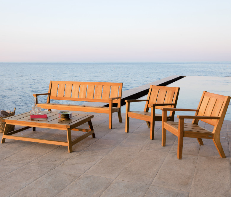 Table basse carrée 70 x 70 cm - Exeter