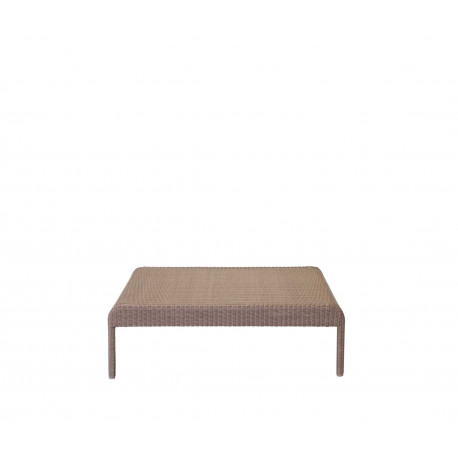 Table basse carrée en résine tressée
